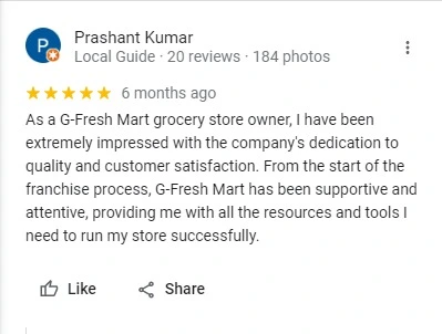 G Fresh Franchise Review