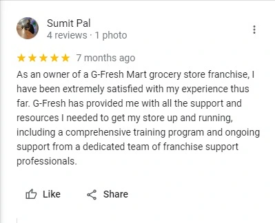 G-Fresh Mart Reviews